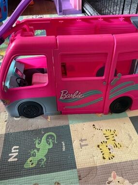 Barbie Hot Pink & Gray Camper RV Playset